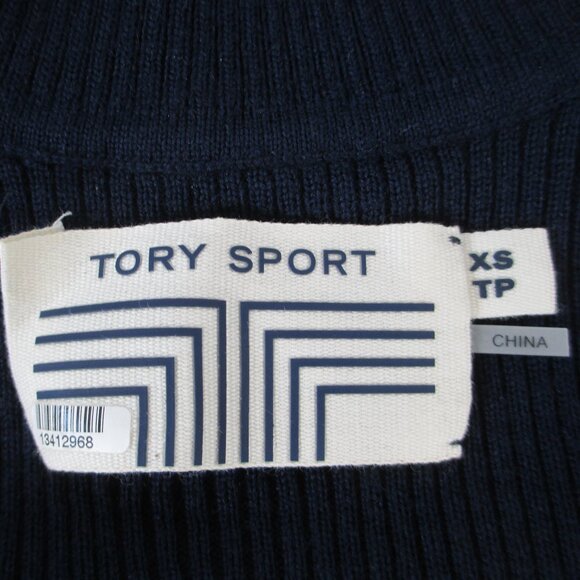 TORY BURCH SPORT JACQUARD-FRONT RIBBED TURTLENECK - Picture 10 of 16